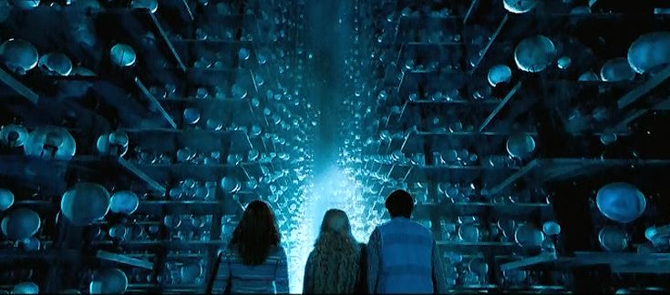 Hall of Prophecy in the Department of Mysteries, from Harry Potter and the Order of the Phoenix.