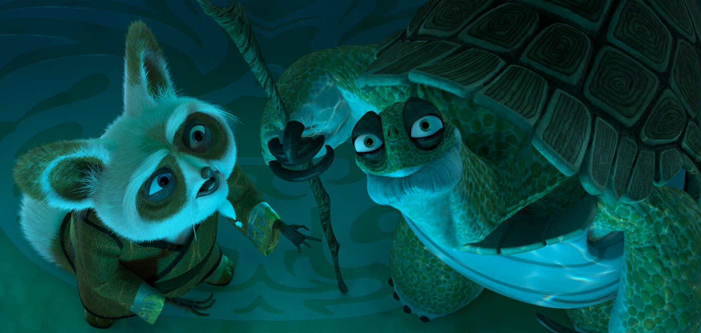 Shifu and Oogway from Kung Fu Panda