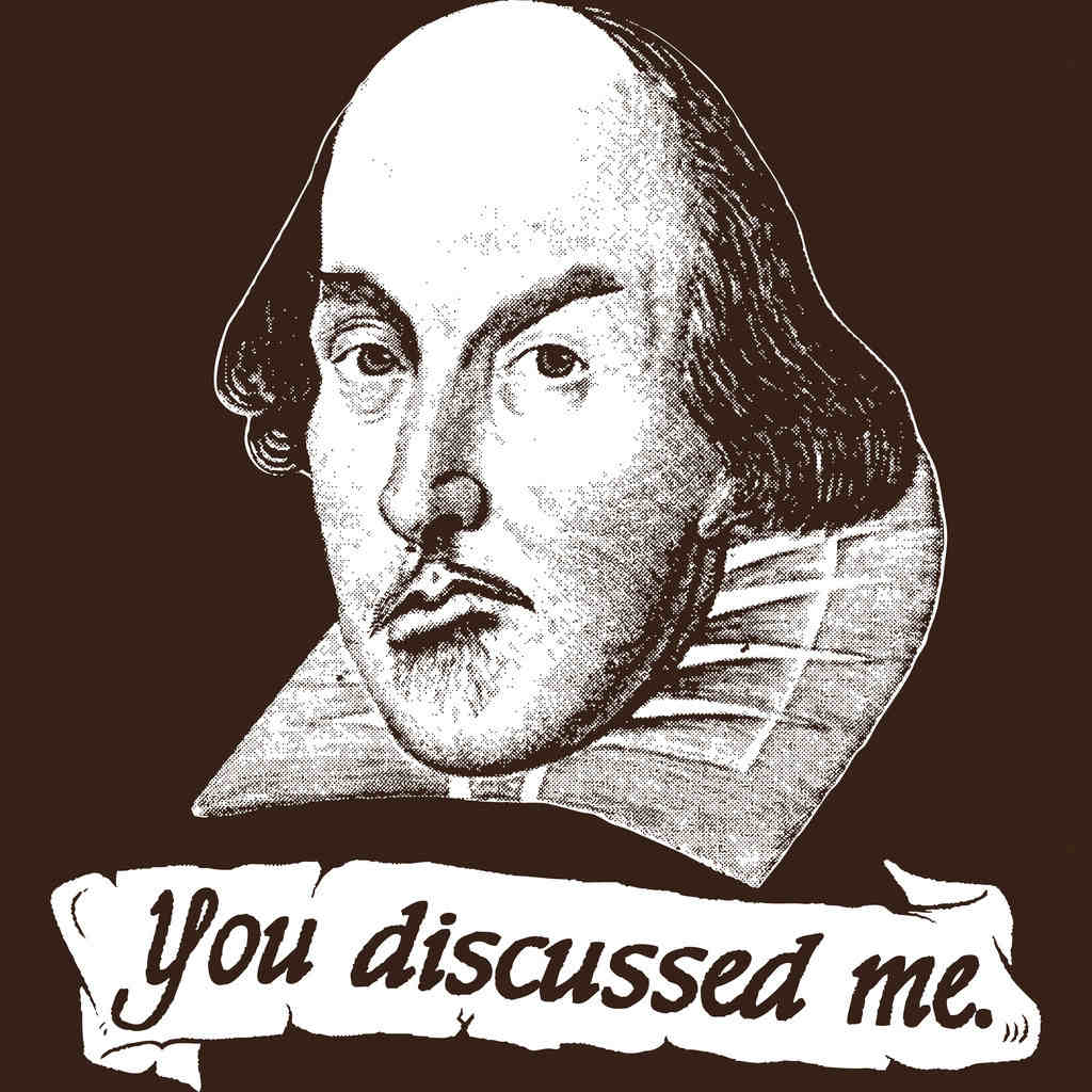 A Shakespearean pun, playing on the close sound-relationship between discussed and disgust.