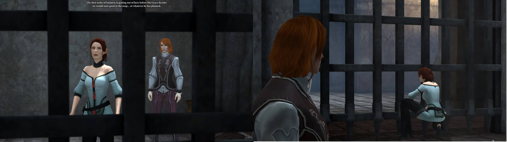 Tallis and Hawke in prison, DA2