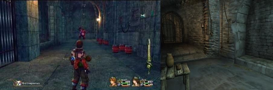 Image showing prison opening levels from Infinite Undiscovery and Morrowind