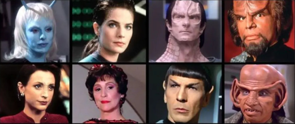 Collage of Star Trek Aliens