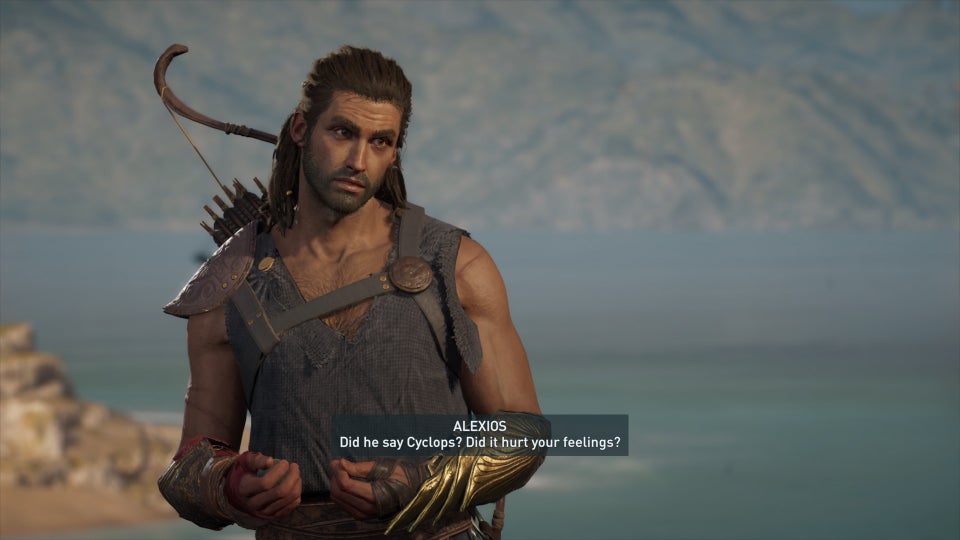 A picture of Alexios from Assassin’s Creed: Odyssey.