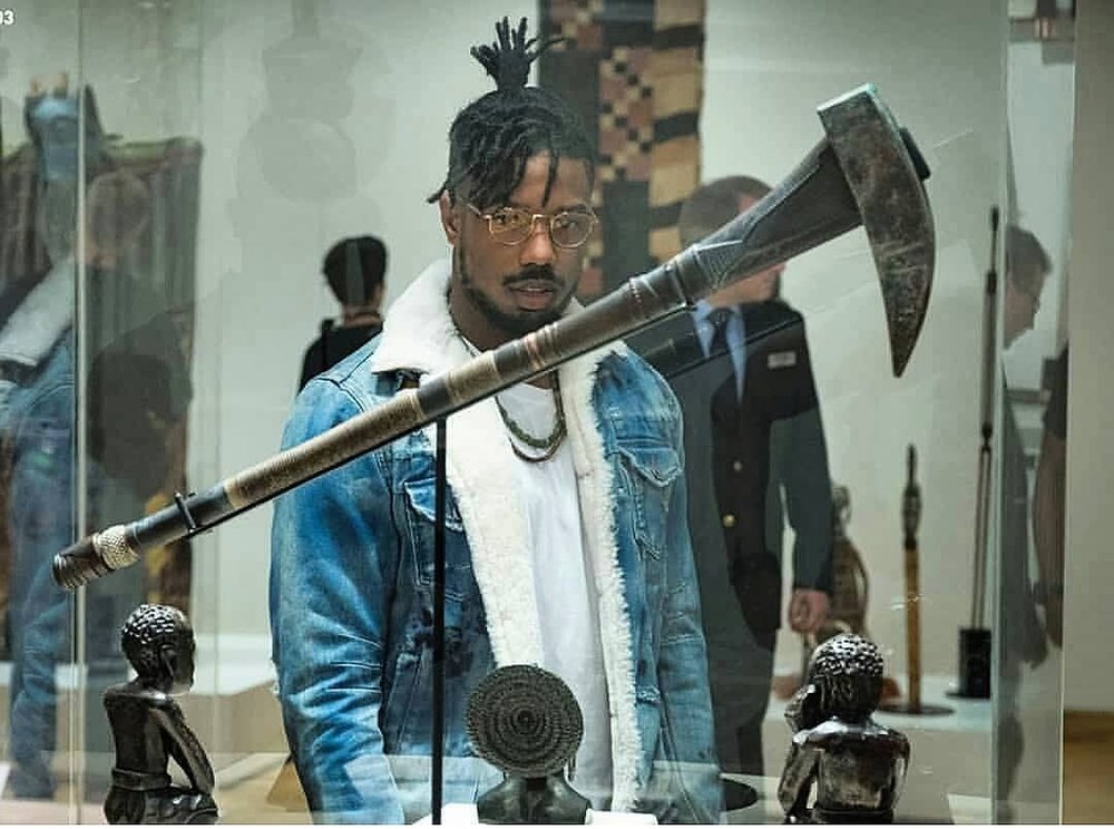 Killmonger at the museum